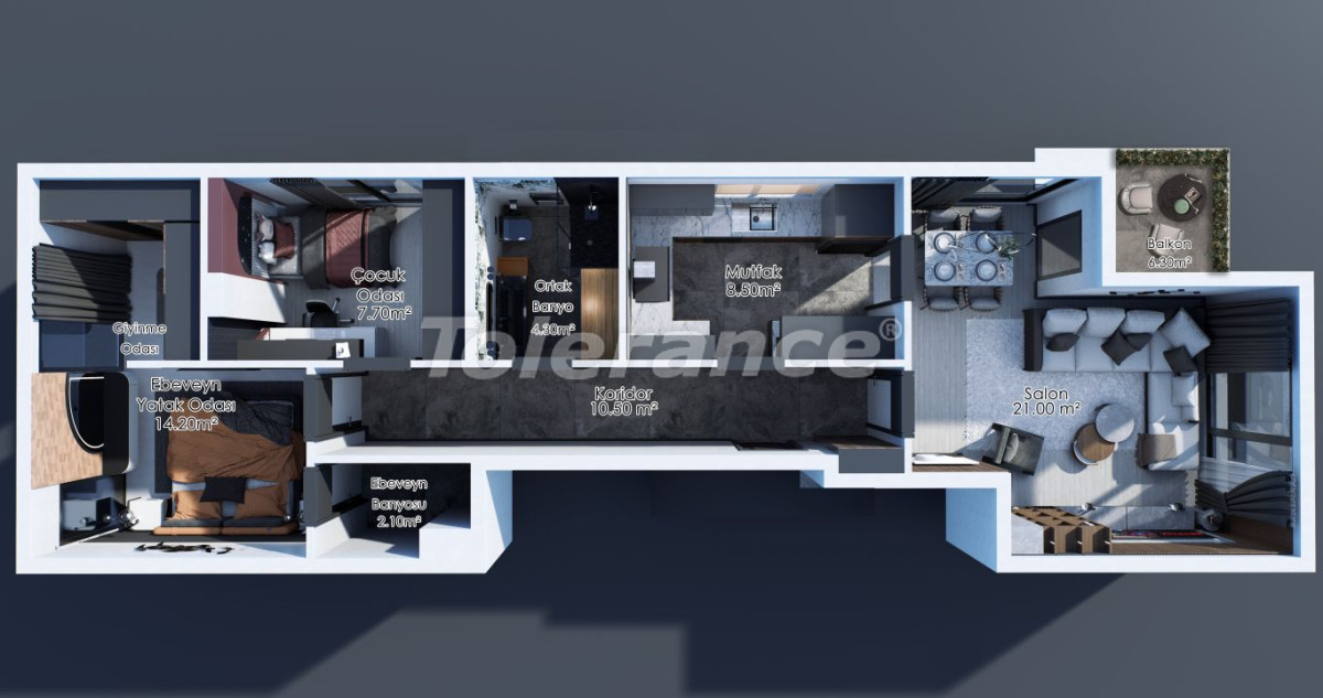 Apartment vom entwickler in Muratpaşa, Antalya - immobilien in der Türkei kaufen - 138545