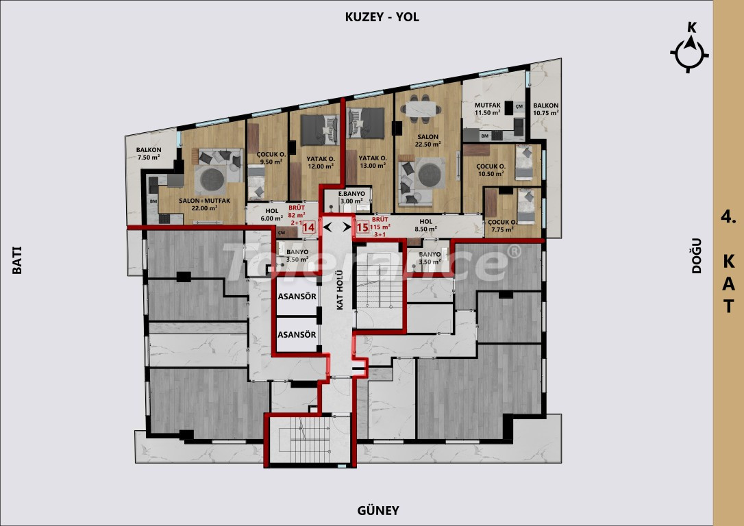 Appartement du développeur еn Muratpaşa, Antalya versement - acheter un bien immobilier en Turquie - 140221