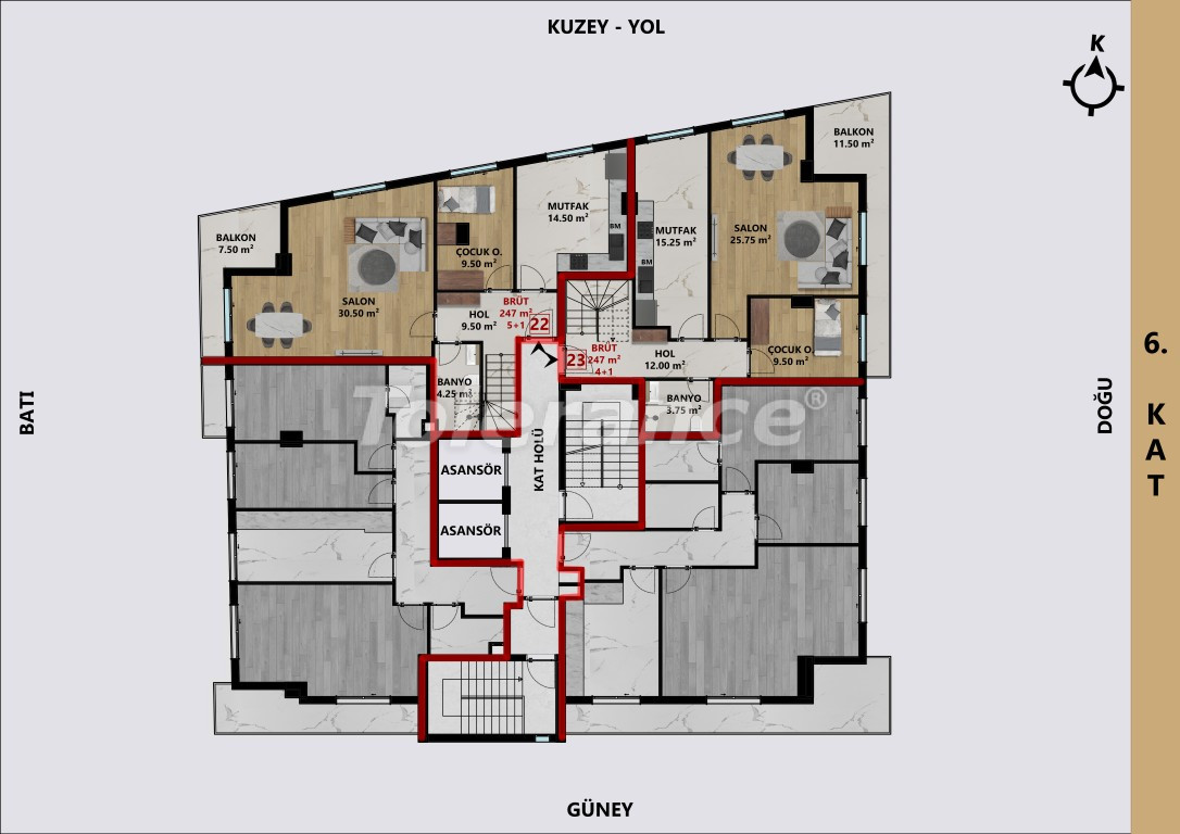 Appartement du développeur еn Muratpaşa, Antalya versement - acheter un bien immobilier en Turquie - 140223