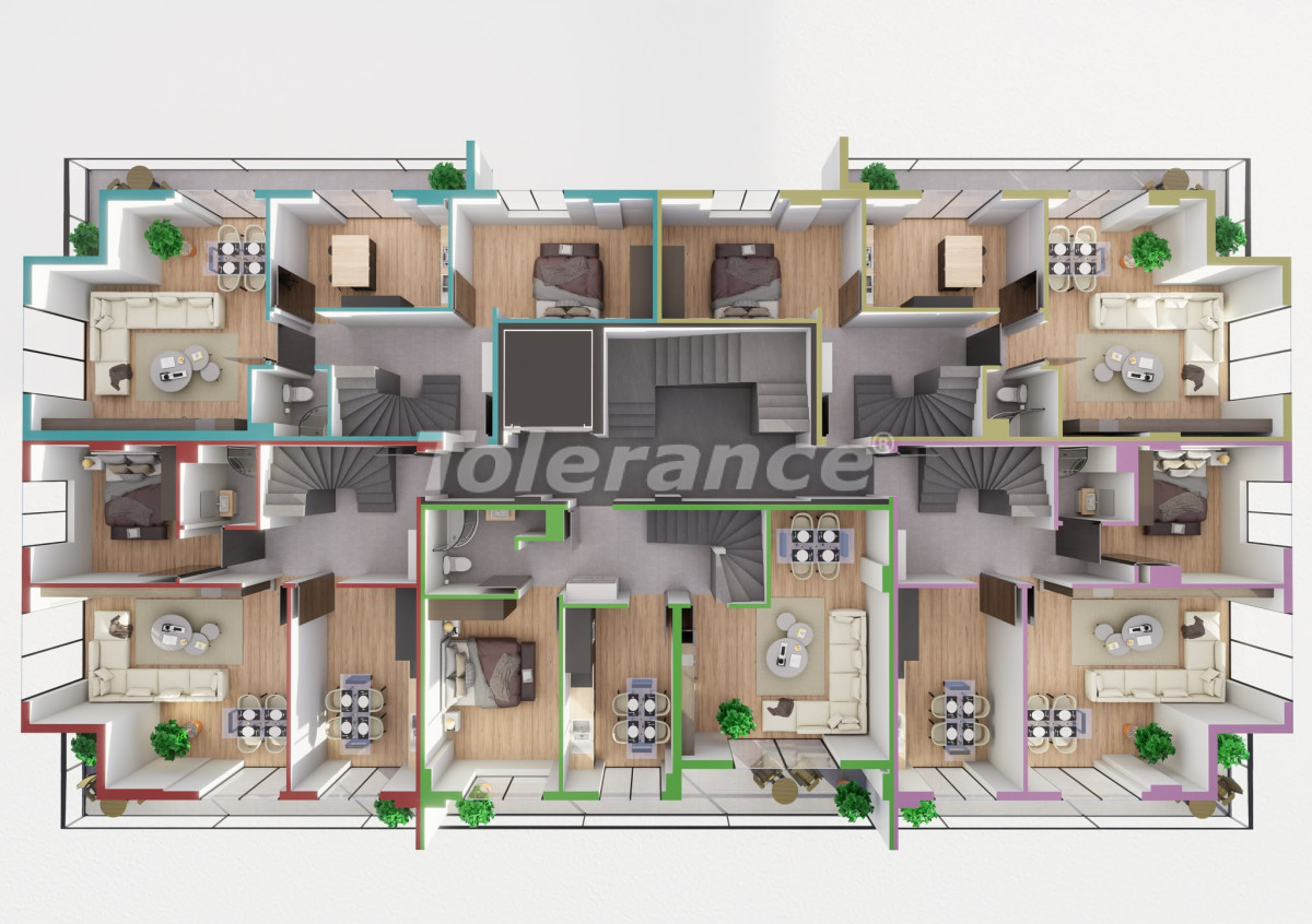 Apartment from the developer in Muratpaşa, Antalya with pool with installment - buy realty in Turkey - 141324
