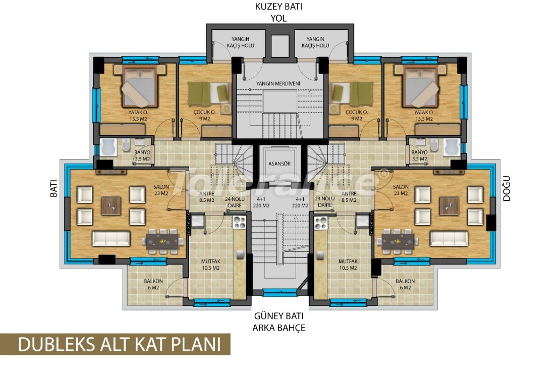 Apartment from developer in Muratpaşa, Antalya - buy realty in Turkey - 20821