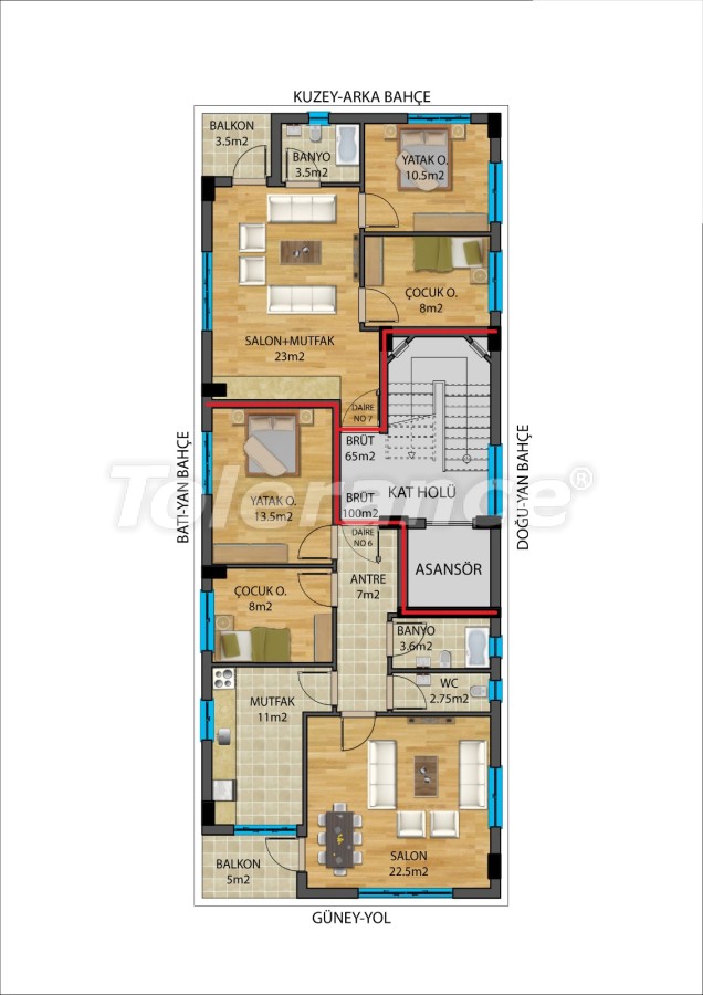 آپارتمان از سازنده که در موراتپاشا, آنتالیا - خرید ملک در ترکیه - 27338