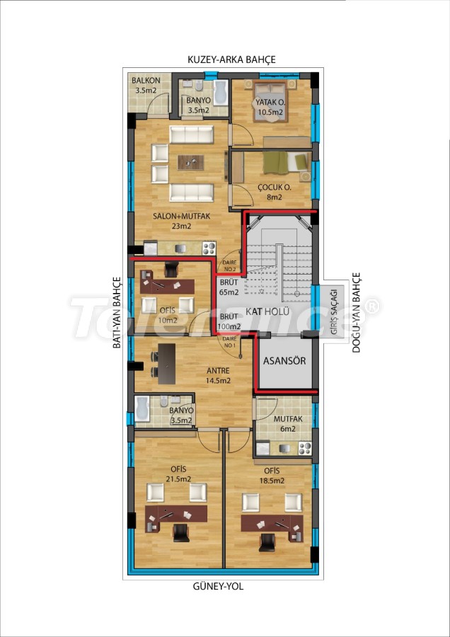 آپارتمان از سازنده که در موراتپاشا, آنتالیا - خرید ملک در ترکیه - 27340