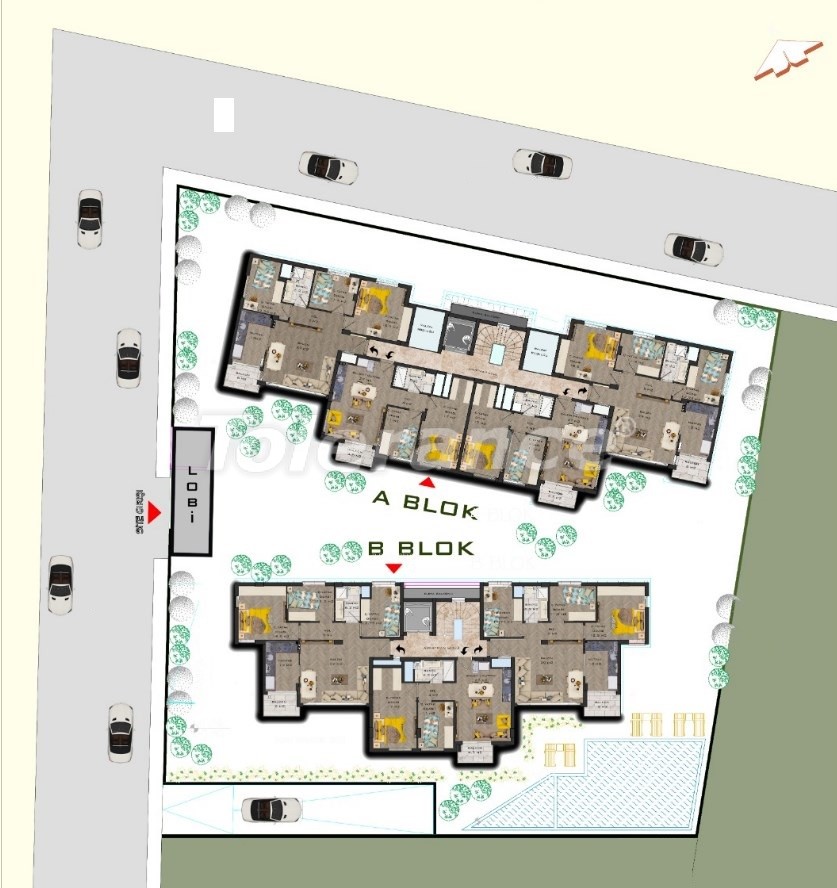 Appartement van de ontwikkelaar in Muratpaşa, Antalya zwembad - onroerend goed kopen in Turkije - 31485