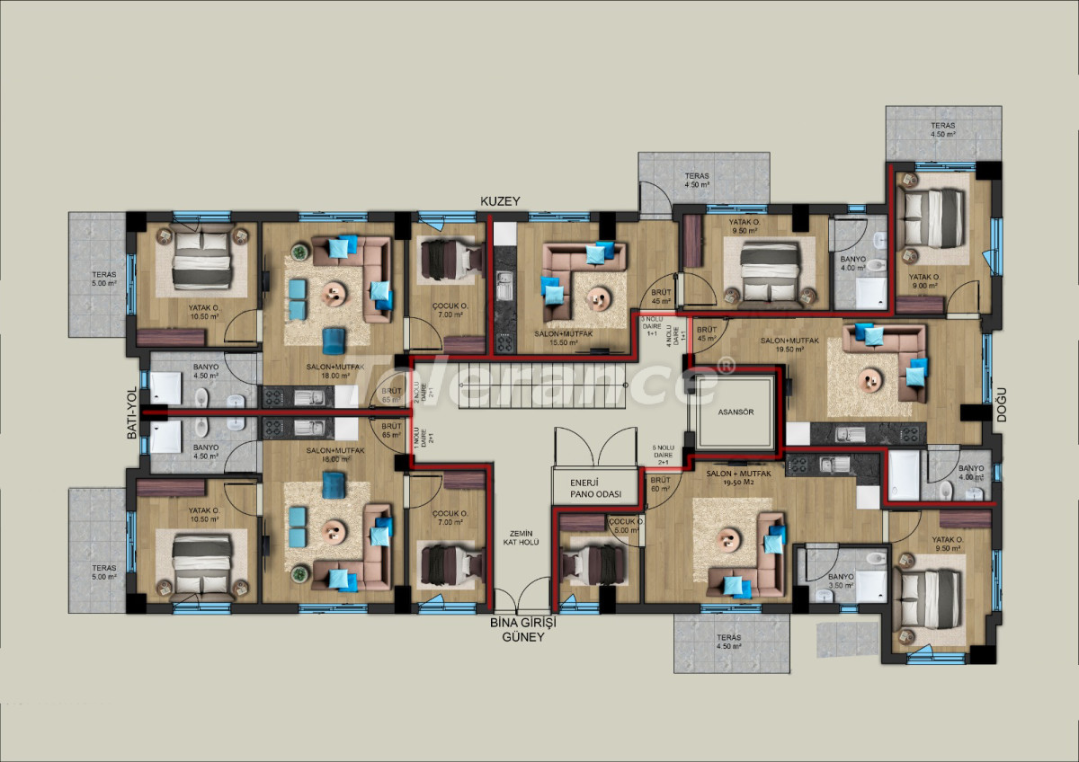 Apartment from the developer in Muratpaşa, Antalya - buy realty in Turkey - 33193