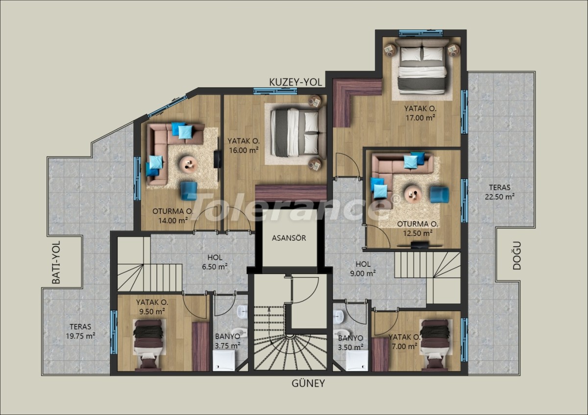 Appartement van de ontwikkelaar in Muratpaşa, Antalya - onroerend goed kopen in Turkije - 40028