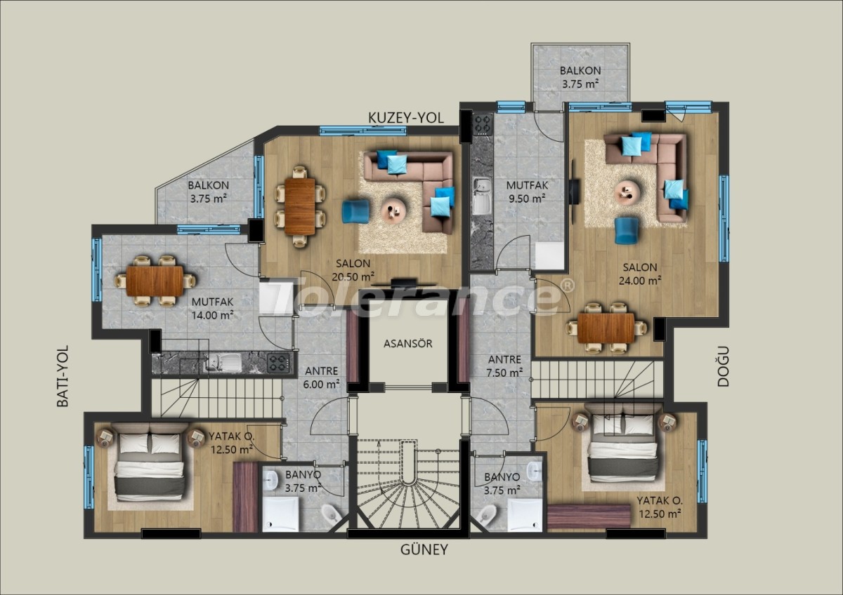 Apartment vom entwickler in Muratpaşa, Antalya - immobilien in der Türkei kaufen - 40029
