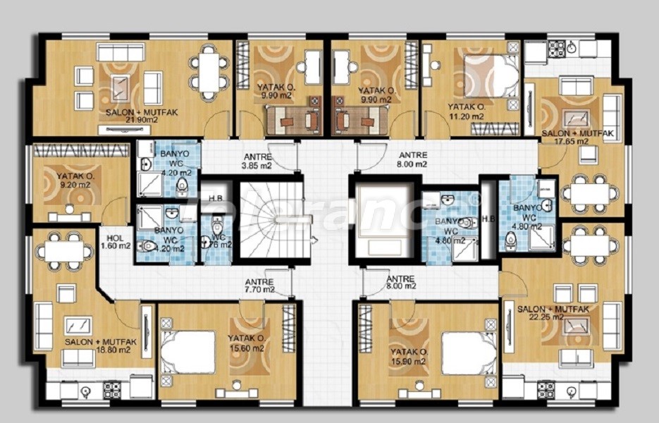 Apartment vom entwickler in Muratpaşa, Antalya pool - immobilien in der Türkei kaufen - 46140