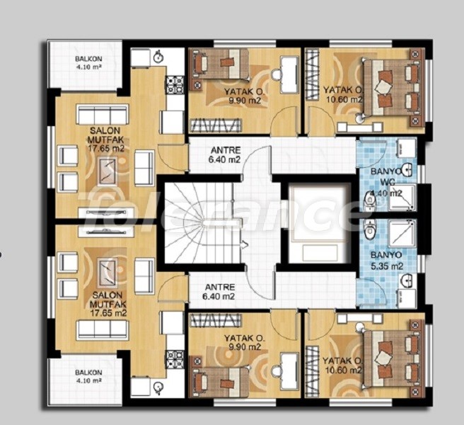 Apartment vom entwickler in Muratpaşa, Antalya pool - immobilien in der Türkei kaufen - 46142