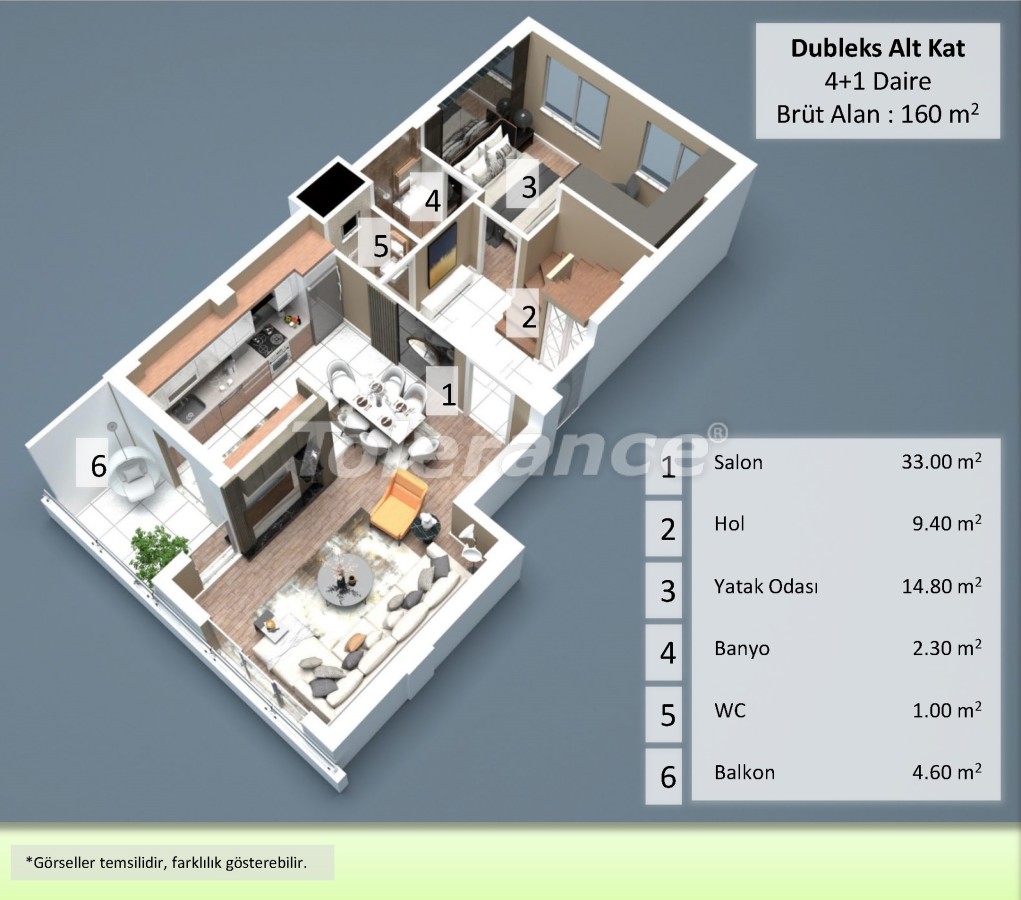آپارتمان از سازنده که در موراتپاشا, آنتالیا - خرید ملک در ترکیه - 51774
