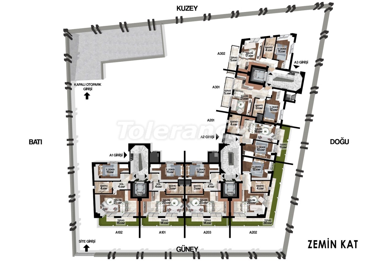 آپارتمان از سازنده که در موراتپاشا, آنتالیا - خرید ملک در ترکیه - 51785