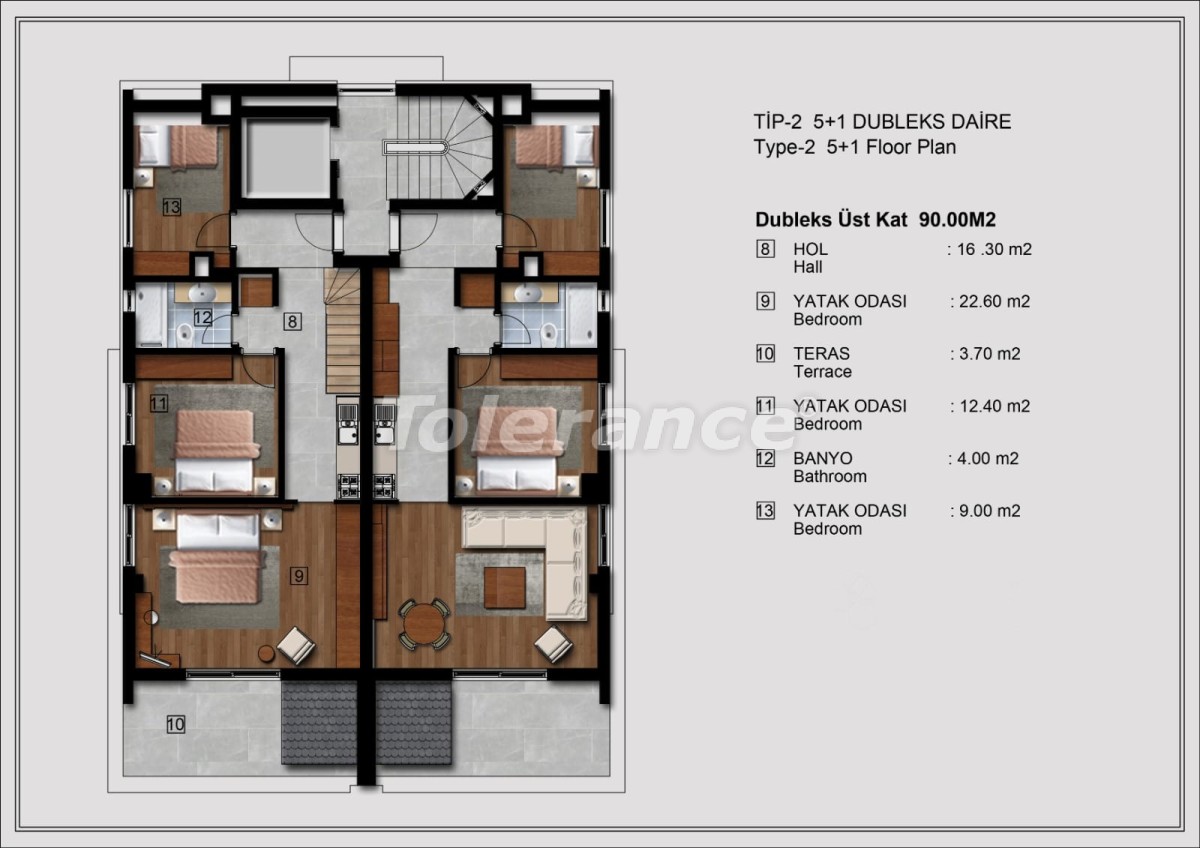 Appartement van de ontwikkelaar in Muratpaşa, Antalya - onroerend goed kopen in Turkije - 53314