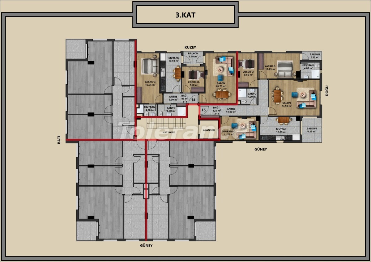 Appartement du développeur еn Muratpaşa, Antalya - acheter un bien immobilier en Turquie - 54892