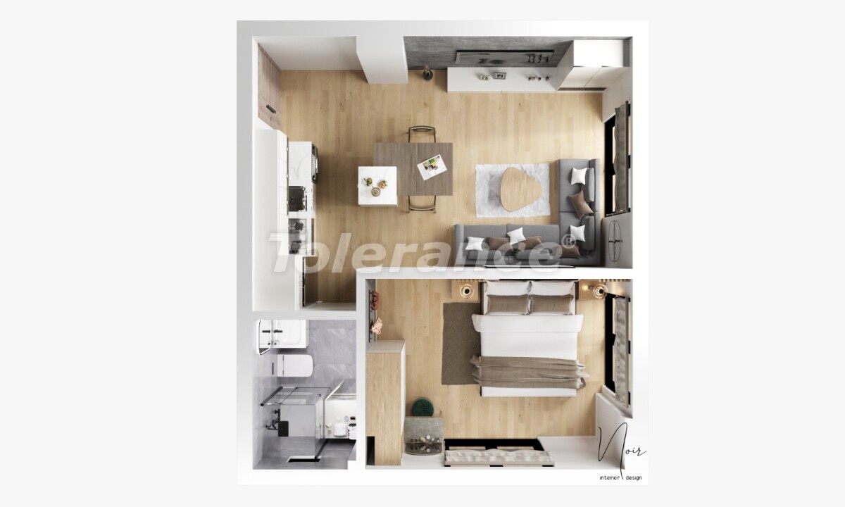 Appartement in Muratpaşa, Antalya - onroerend goed kopen in Turkije - 56636