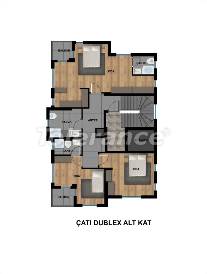 Apartment vom entwickler in Muratpaşa, Antalya ratenzahlung - immobilien in der Türkei kaufen - 57013