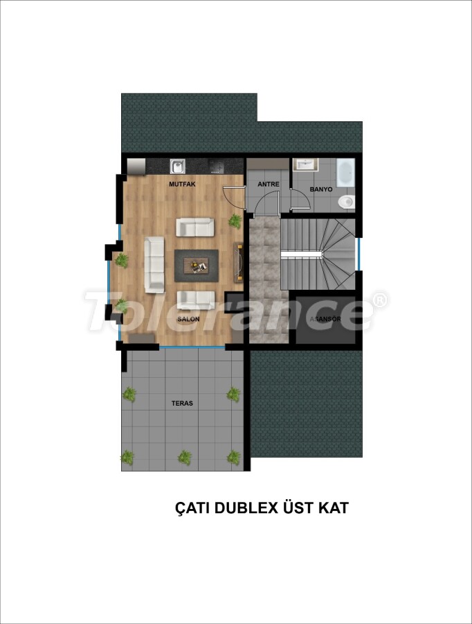 Appartement van de ontwikkelaar in Muratpaşa, Antalya afbetaling - onroerend goed kopen in Turkije - 57014