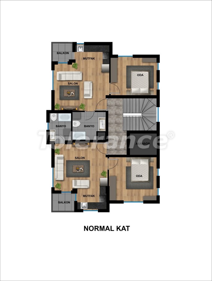 Apartment from the developer in Muratpaşa, Antalya with installment - buy realty in Turkey - 57015