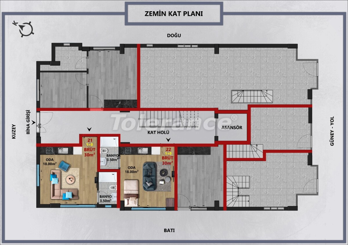 Appartement van de ontwikkelaar in Muratpaşa, Antalya - onroerend goed kopen in Turkije - 60478