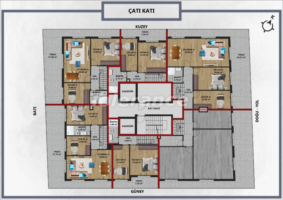 Apartment vom entwickler in Muratpaşa, Antalya ratenzahlung - immobilien in der Türkei kaufen - 95484