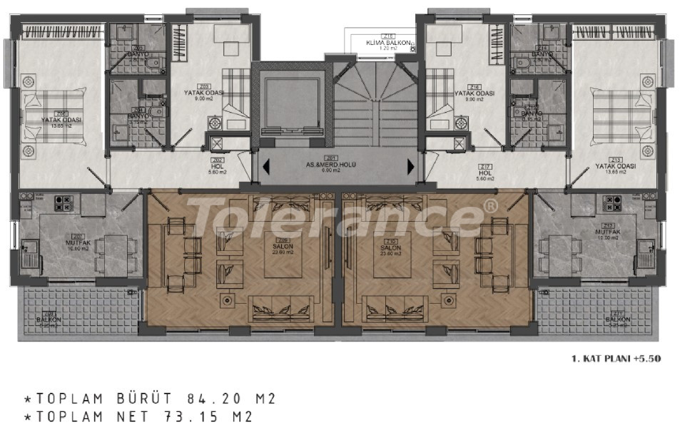 Apartment vom entwickler in Muratpaşa, Antalya ratenzahlung - immobilien in der Türkei kaufen - 99980