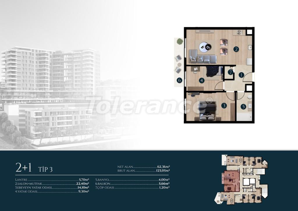 Apartment from the developer in Narlıdere, İzmir with sea view with pool with installment - buy realty in Turkey - 109564