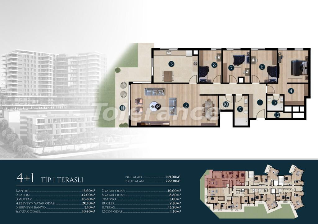 Apartment from the developer in Narlıdere, İzmir with sea view with pool with installment - buy realty in Turkey - 109577