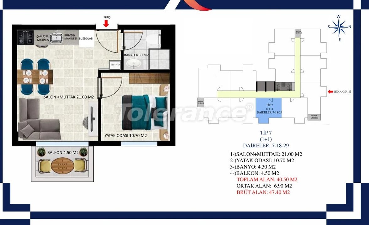 Apartment from the developer in Oba, Alanya with pool - buy realty in Turkey - 39683
