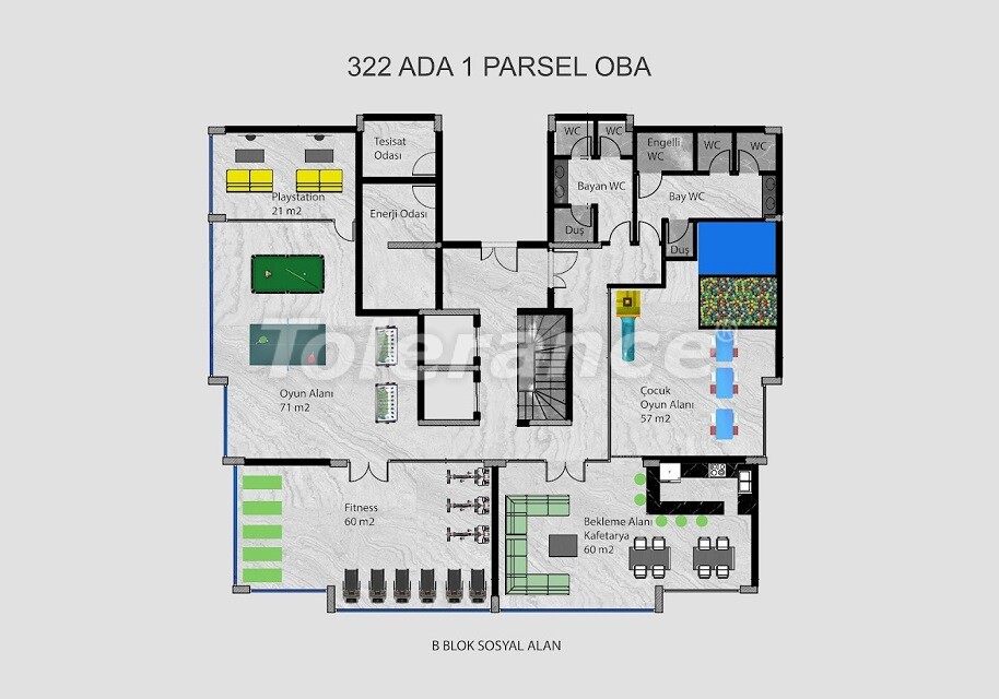 Apartment vom entwickler in Oba, Alanya pool ratenzahlung - immobilien in der Türkei kaufen - 59991