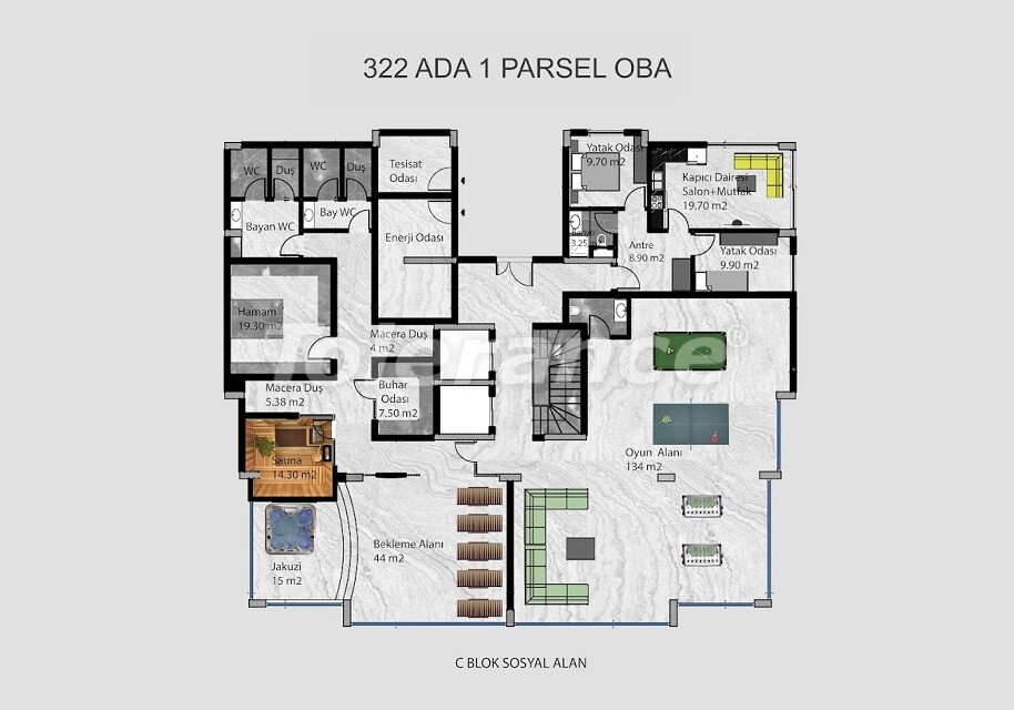 Apartment vom entwickler in Oba, Alanya pool ratenzahlung - immobilien in der Türkei kaufen - 59992