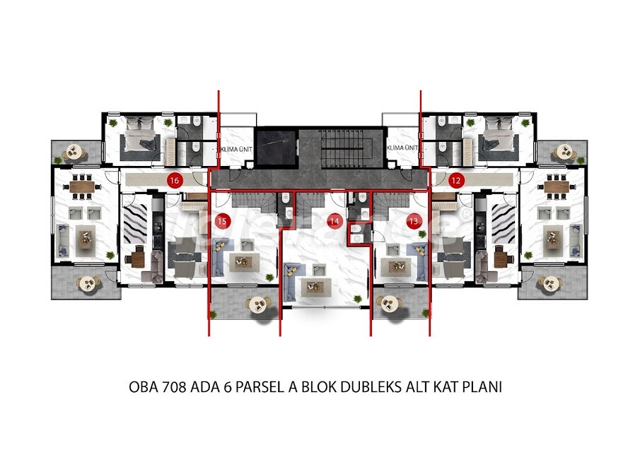 Apartment vom entwickler in Oba, Alanya pool ratenzahlung - immobilien in der Türkei kaufen - 61059