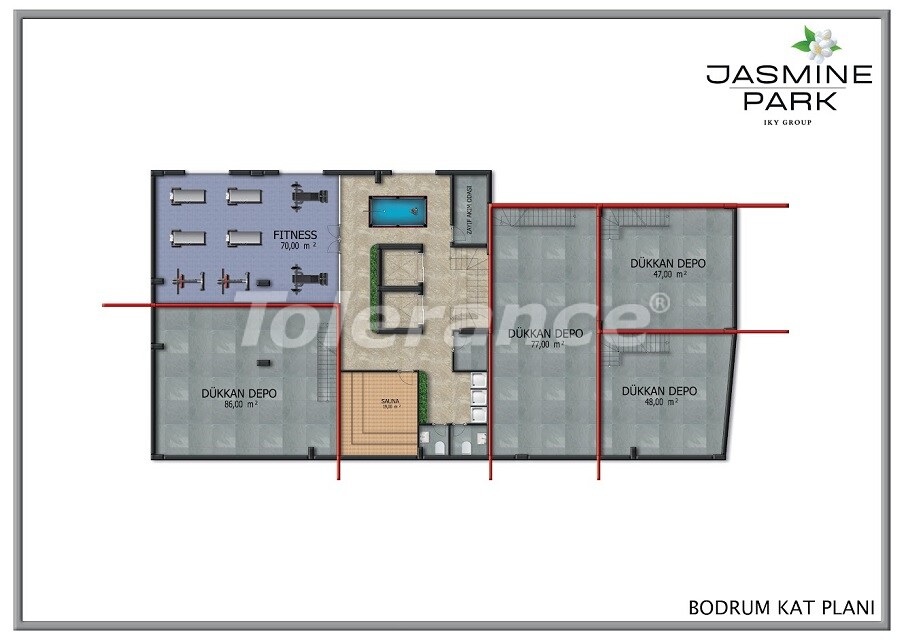 Apartment vom entwickler in Oba, Alanya pool ratenzahlung - immobilien in der Türkei kaufen - 61061