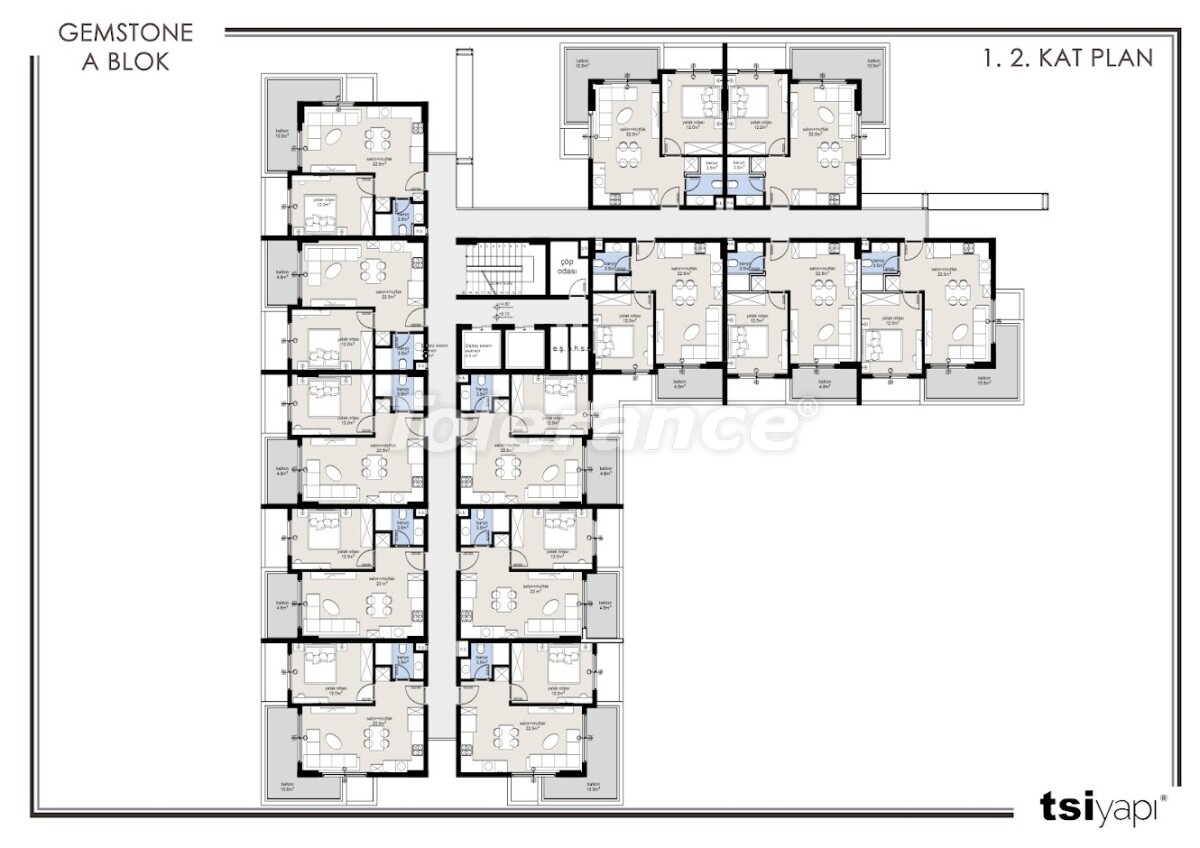 Apartment vom entwickler in Oba, Alanya pool ratenzahlung - immobilien in der Türkei kaufen - 63540