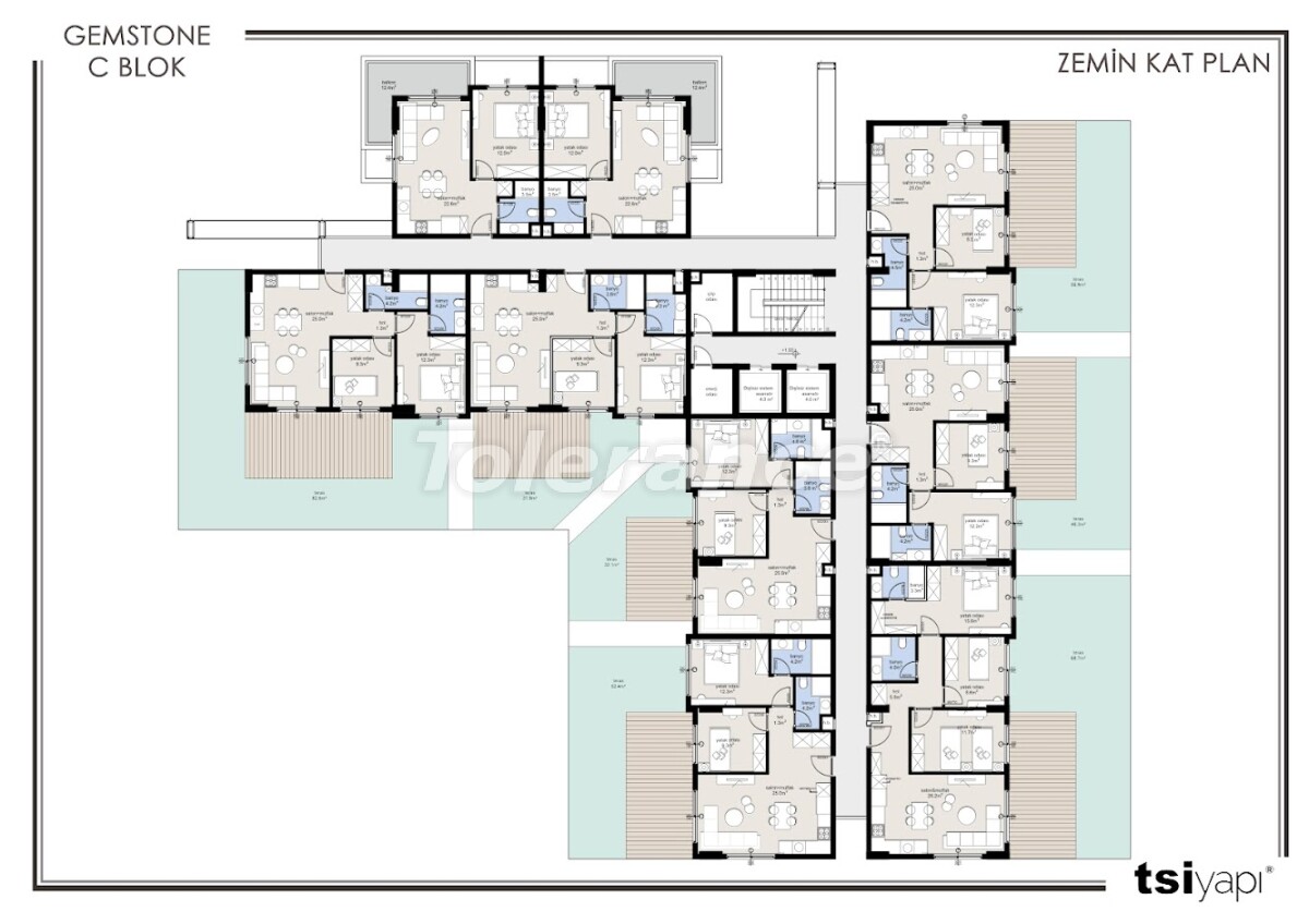 Apartment vom entwickler in Oba, Alanya pool ratenzahlung - immobilien in der Türkei kaufen - 63543