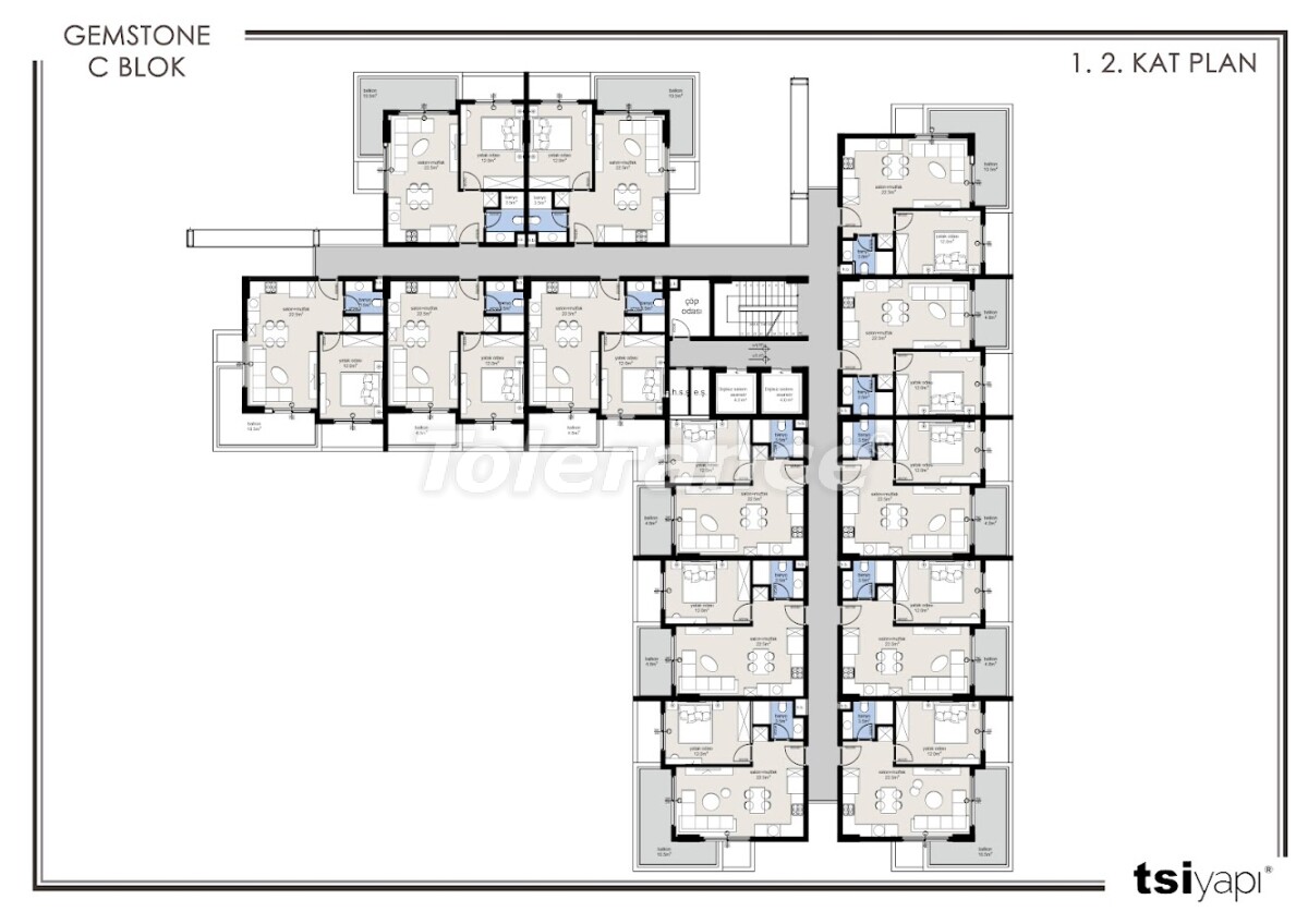 Apartment vom entwickler in Oba, Alanya pool ratenzahlung - immobilien in der Türkei kaufen - 63549