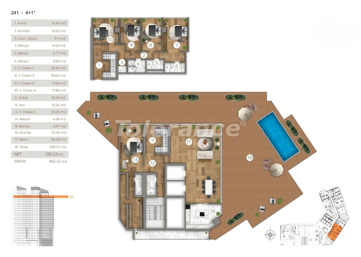 Appartement van de ontwikkelaar in Sarıyer, Istanboel zeezicht zwembad afbetaling - onroerend goed kopen in Turkije - 131815