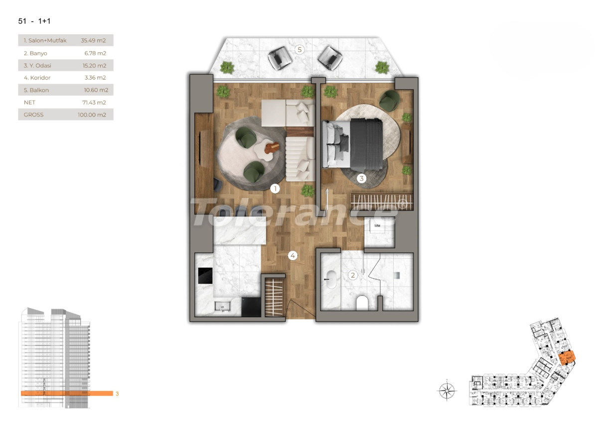 Appartement van de ontwikkelaar in Sarıyer, Istanboel zeezicht zwembad afbetaling - onroerend goed kopen in Turkije - 131819