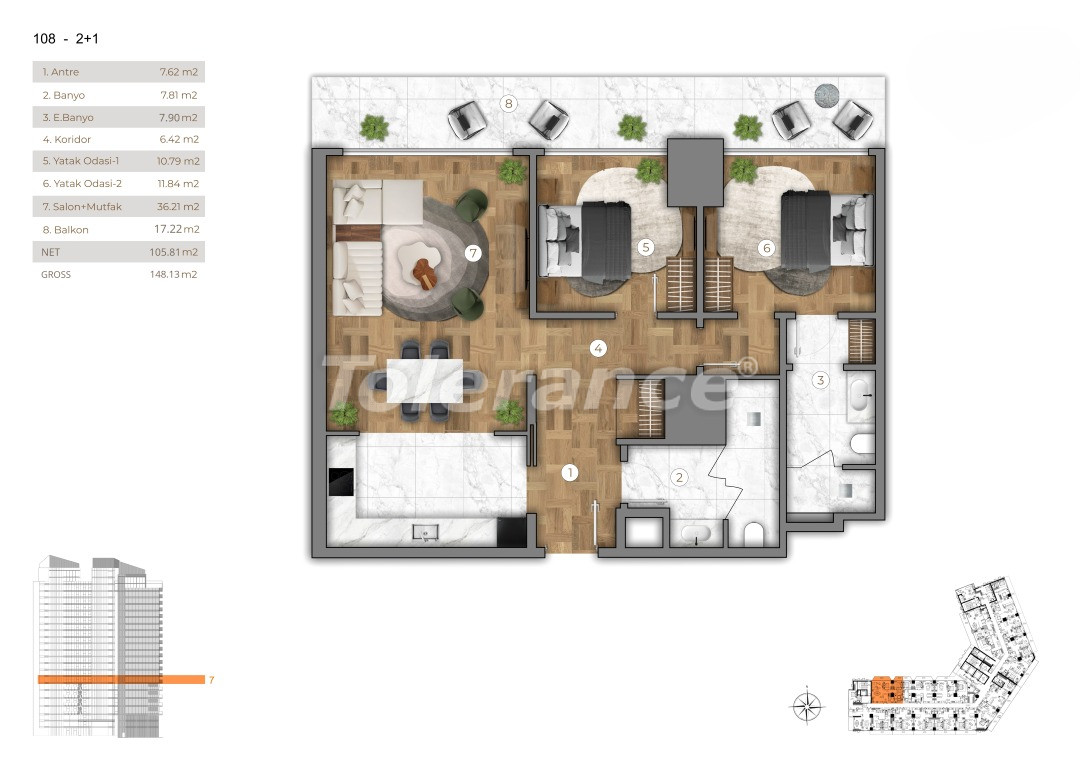 Appartement van de ontwikkelaar in Sarıyer, Istanboel zeezicht zwembad afbetaling - onroerend goed kopen in Turkije - 131820