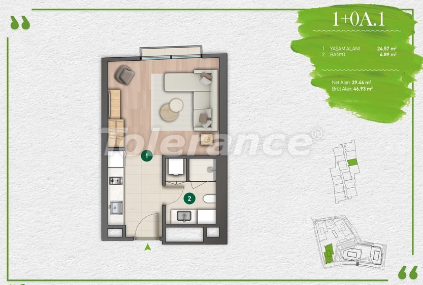 Apartment from the developer in Sariyer, İstanbul installment - buy realty in Turkey - 14337