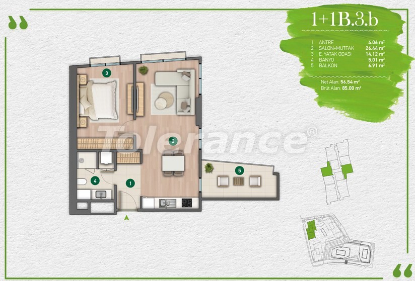 Apartment from the developer in Sariyer, İstanbul installment - buy realty in Turkey - 14342