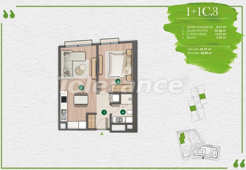 Apartment from the developer in Sariyer, İstanbul installment - buy realty in Turkey - 14346
