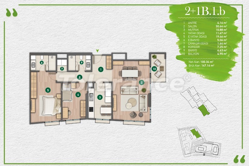 Apartment du développeur еn Sarıyer, Istanbul versement - acheter un bien immobilier en Turquie - 14350
