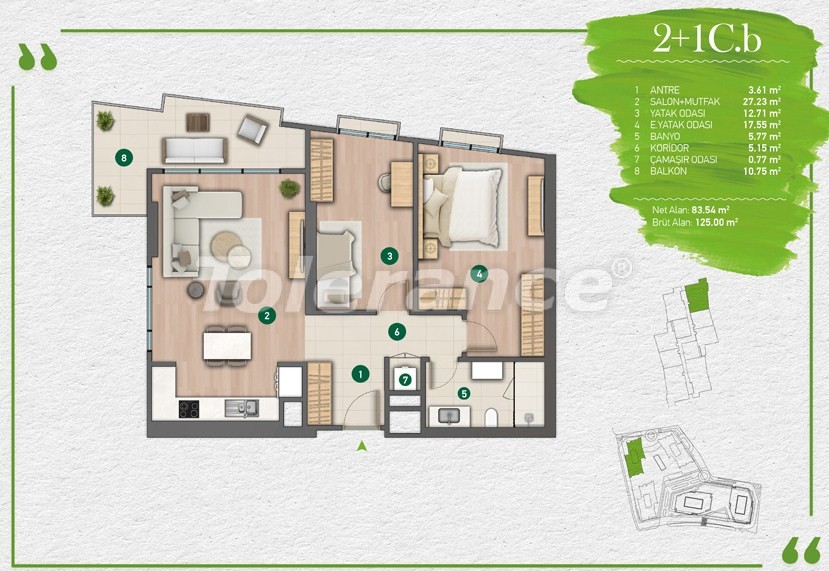 Apartment du développeur еn Sarıyer, Istanbul versement - acheter un bien immobilier en Turquie - 14351
