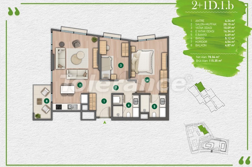 Apartment from the developer in Sariyer, İstanbul installment - buy realty in Turkey - 14352