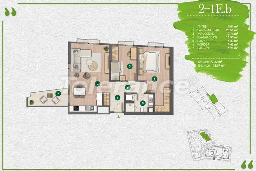 Apartment from the developer in Sariyer, İstanbul installment - buy realty in Turkey - 14354