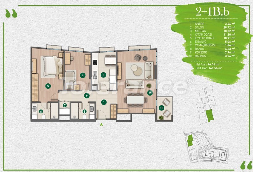 Apartment du développeur еn Sarıyer, Istanbul versement - acheter un bien immobilier en Turquie - 14355
