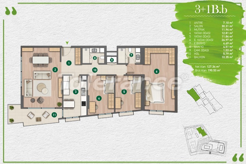 Apartment from the developer in Sariyer, İstanbul installment - buy realty in Turkey - 14357