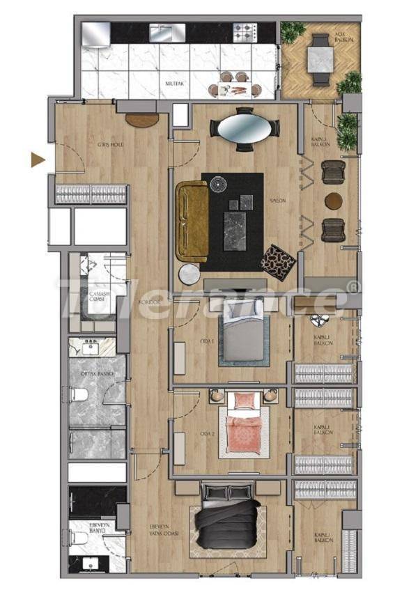 Apartment in Sariyer, İstanbul - buy realty in Turkey - 27433