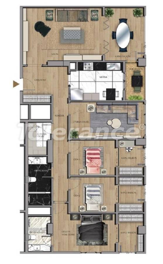 Apartment in Sariyer, İstanbul - buy realty in Turkey - 27436
