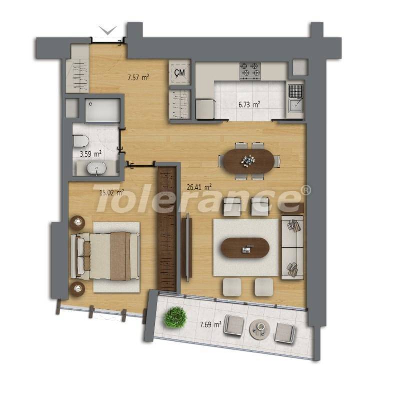 Apartment vom entwickler in Şişli, Istanbul pool ratenzahlung - immobilien in der Türkei kaufen - 27187