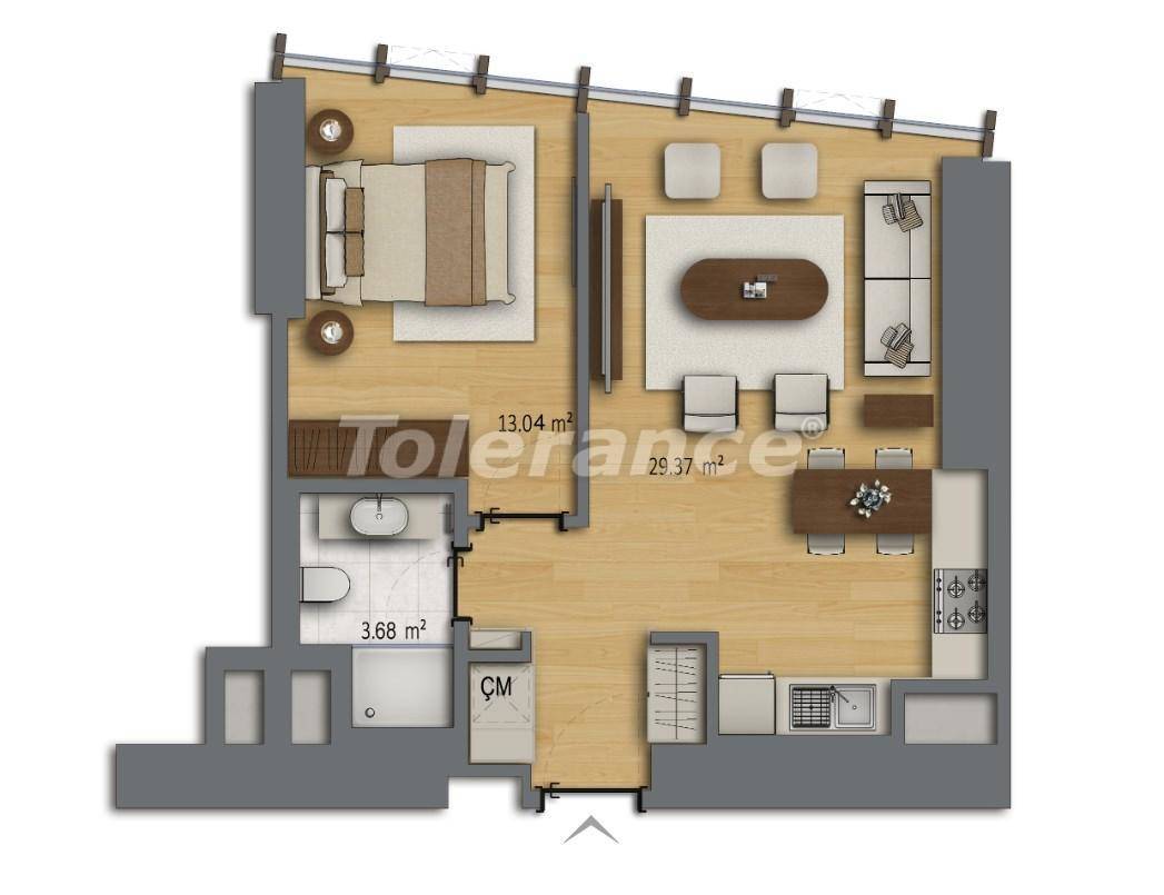 آپارتمان از سازنده که در شیشلی, استانبول استخر اقساط - خرید ملک در ترکیه - 27188